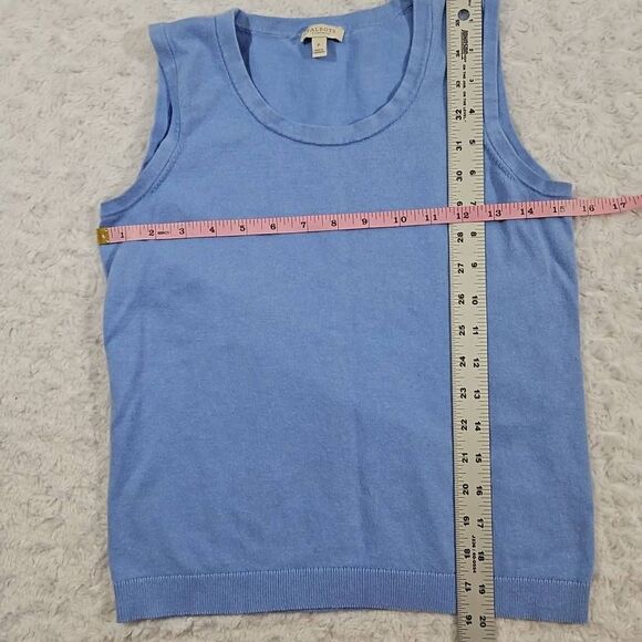 Talbots Petite Size P Charming Cardigan Blue Tank and Cardigan Set - Picture 7 of 9